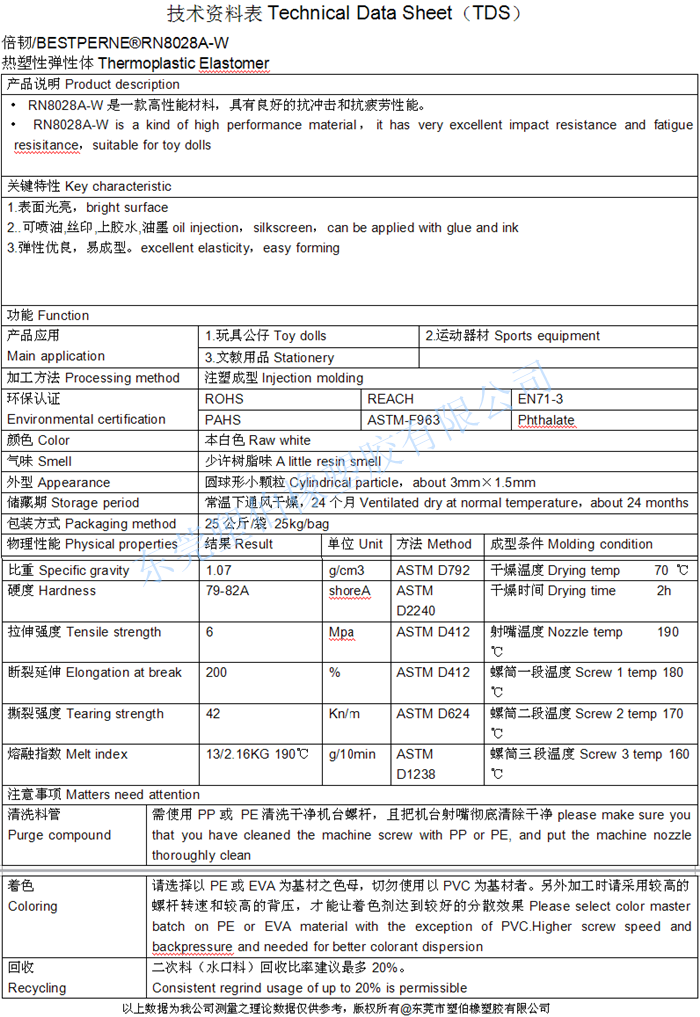 tpe筆套料成型參數(shù)表 