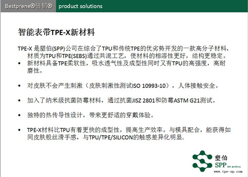 兒童智能表帶TPE-X抗菌材料